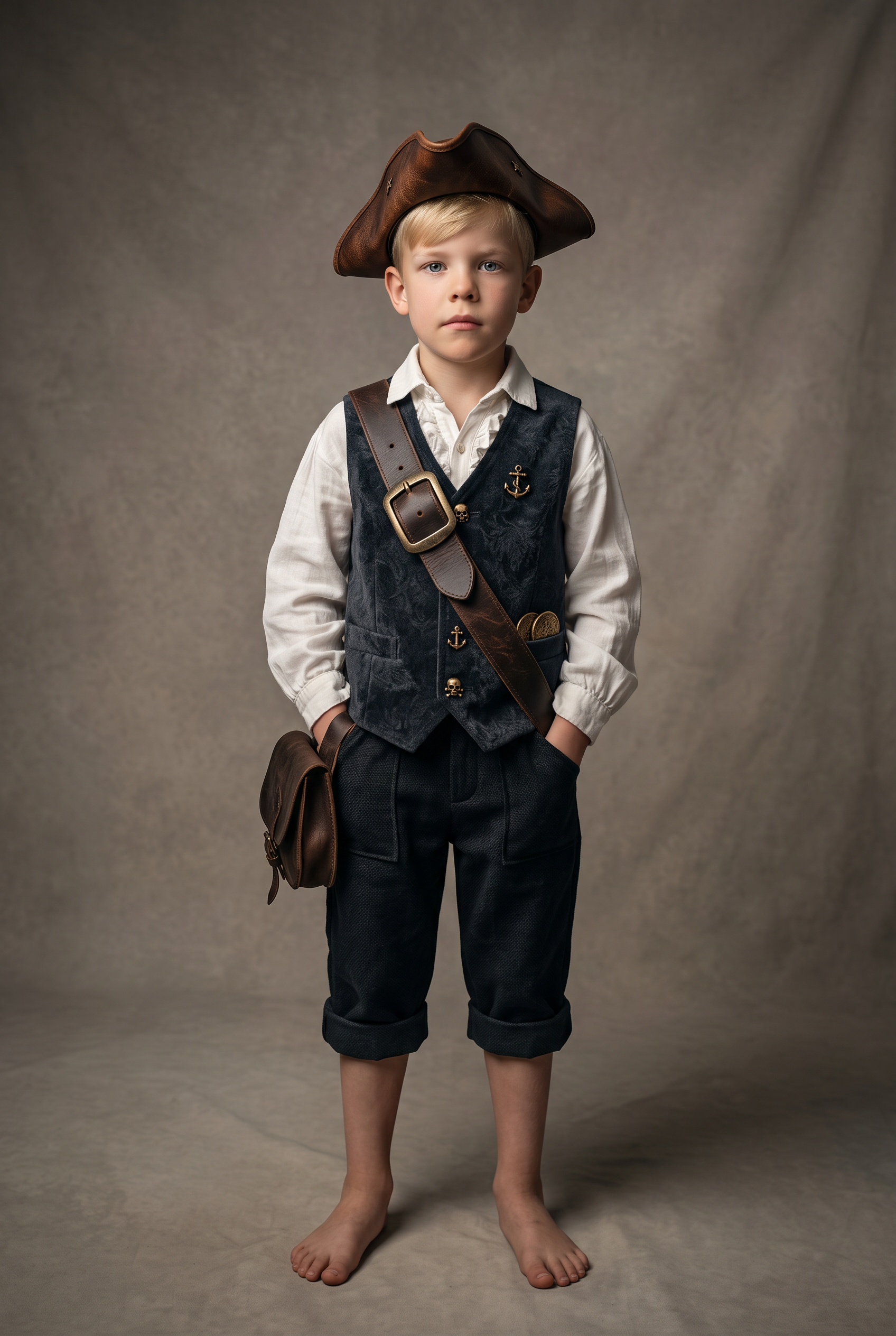 Pirate character costume portrait